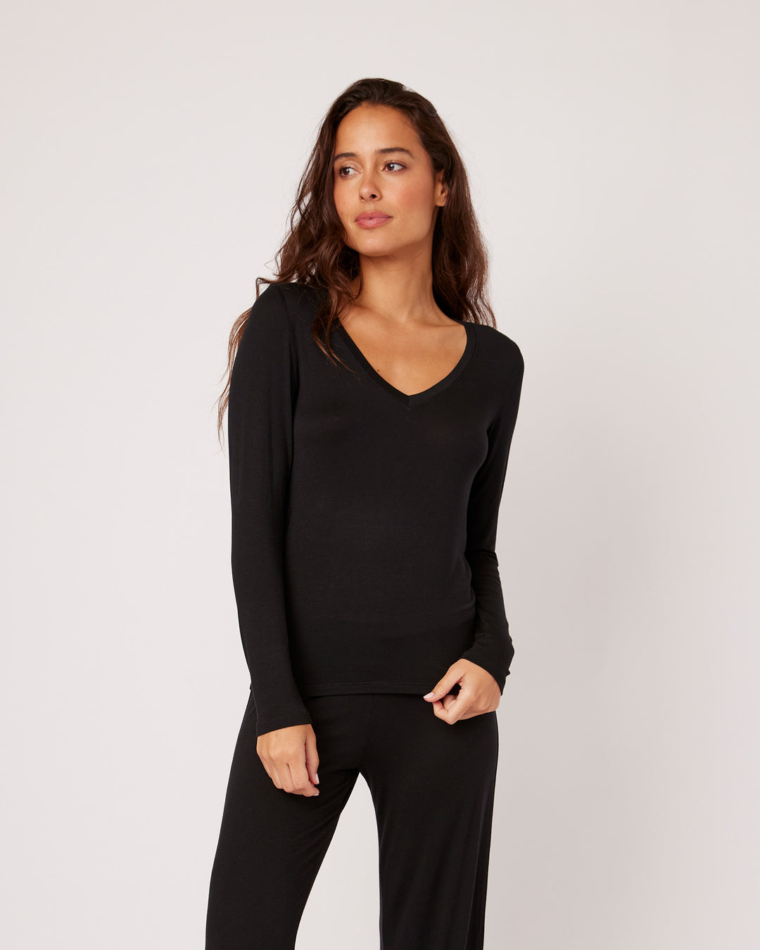 Memphis Long Sleeve V Neck Tee