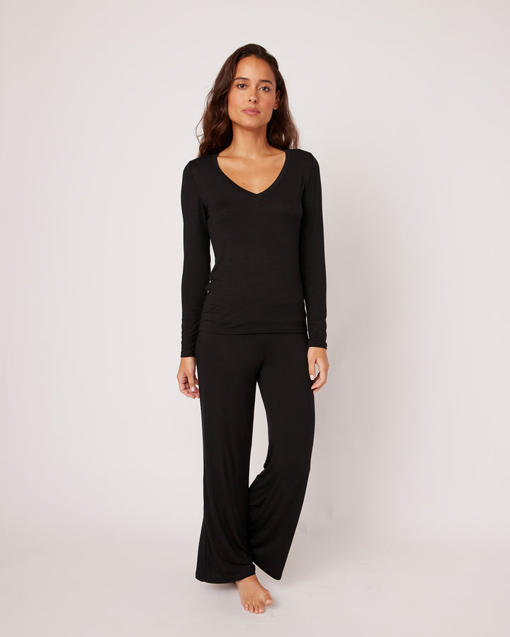 Memphis Long Sleeve V Neck Tee