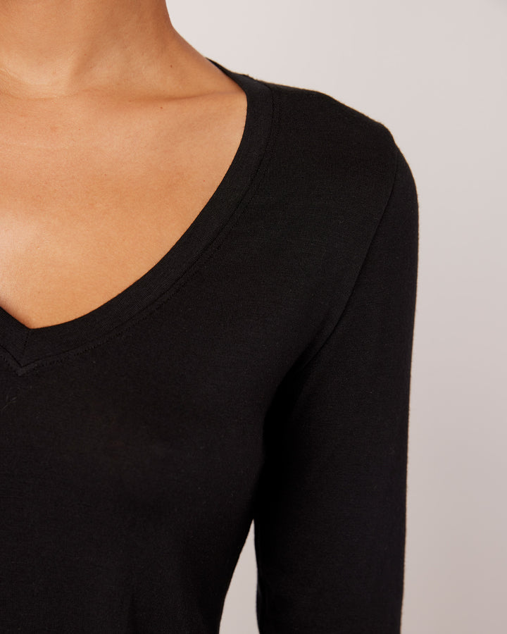 Memphis Long Sleeve V Neck Tee
