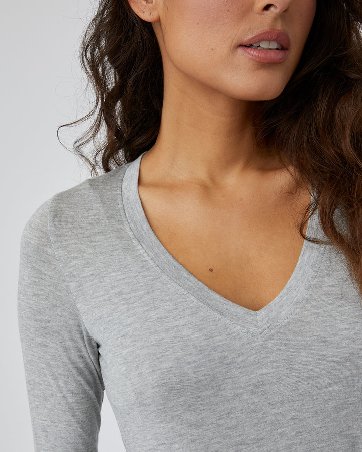 Memphis Long Sleeve V Neck Tee