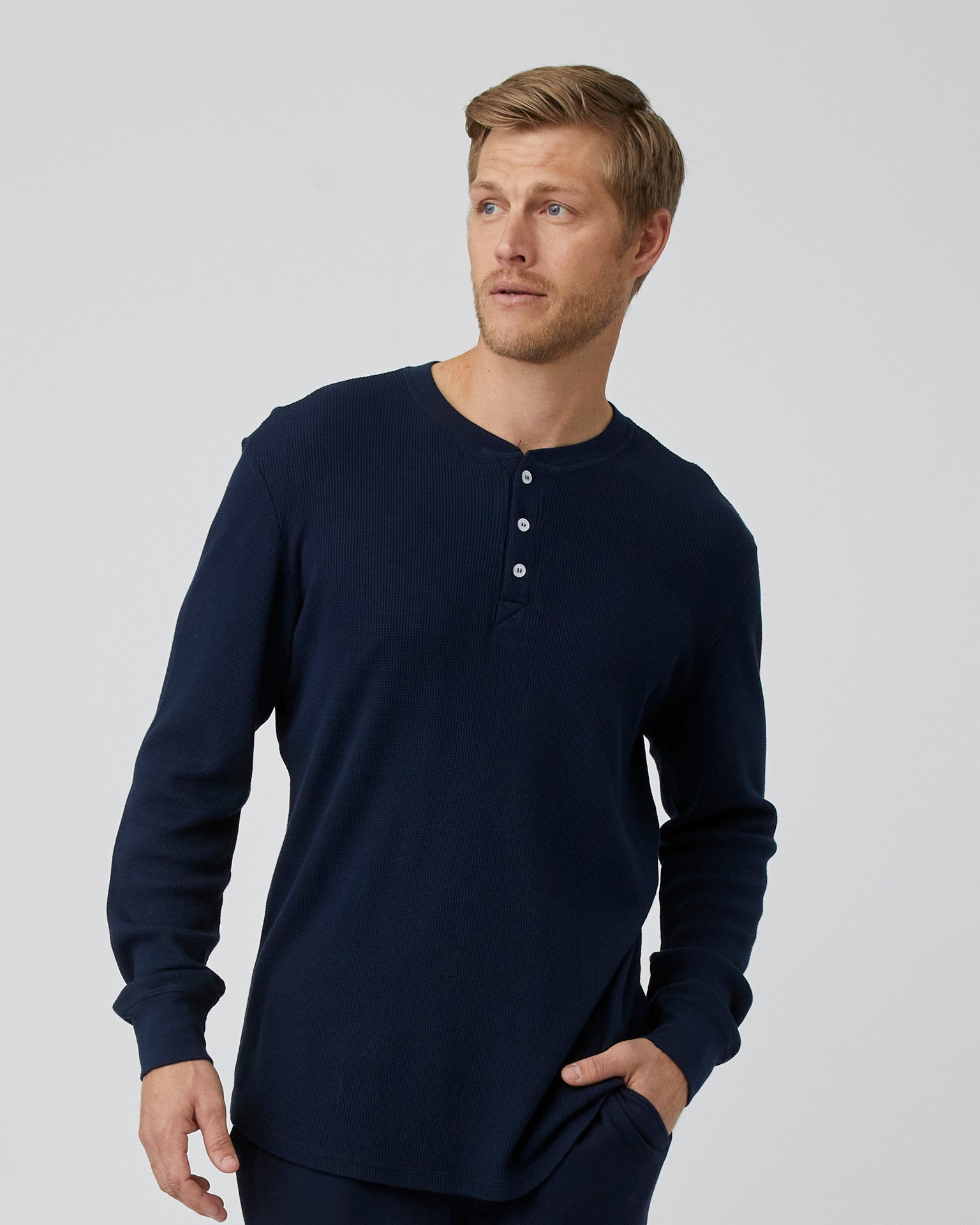 Thermal henley best sale